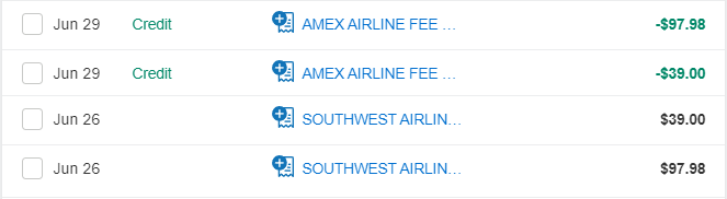 Amex Southwest $100
