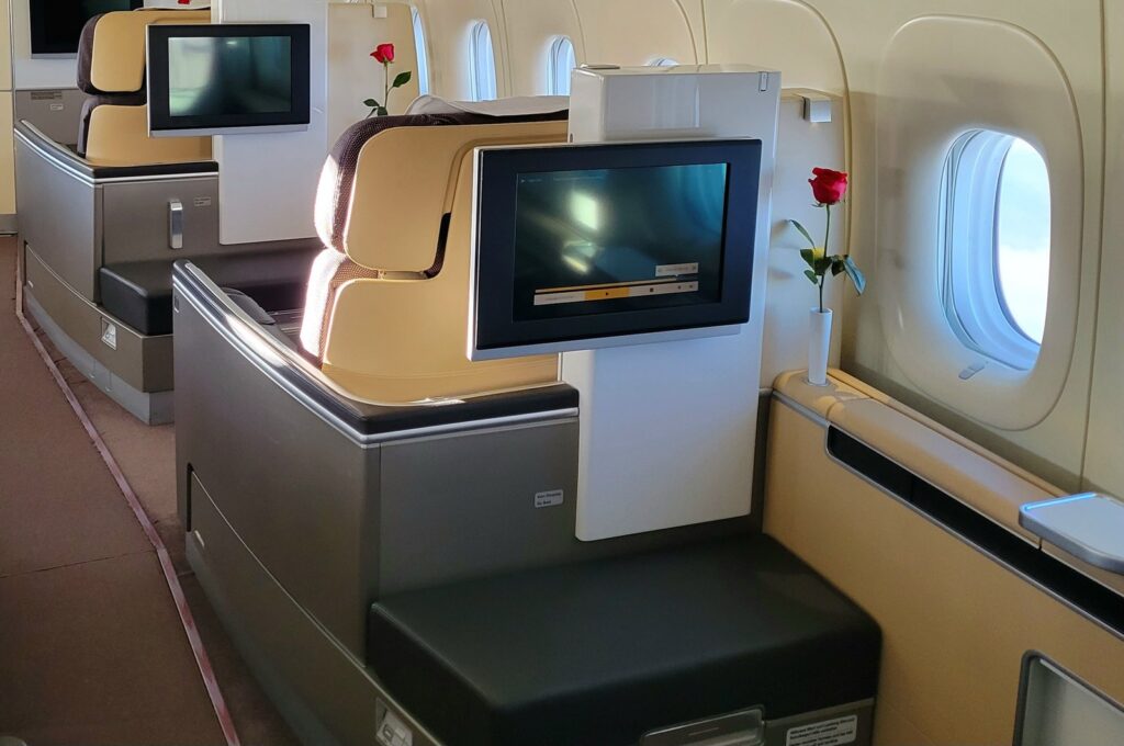 Lufthansa First Class Capital One