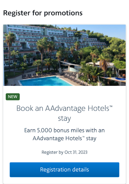 American Airlines hotel promotion
