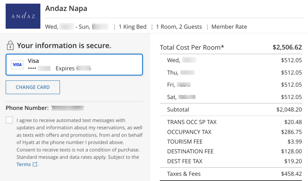 napa hotels with points
