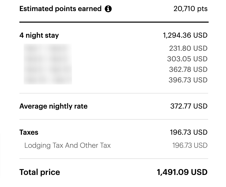 napa hotels with points
