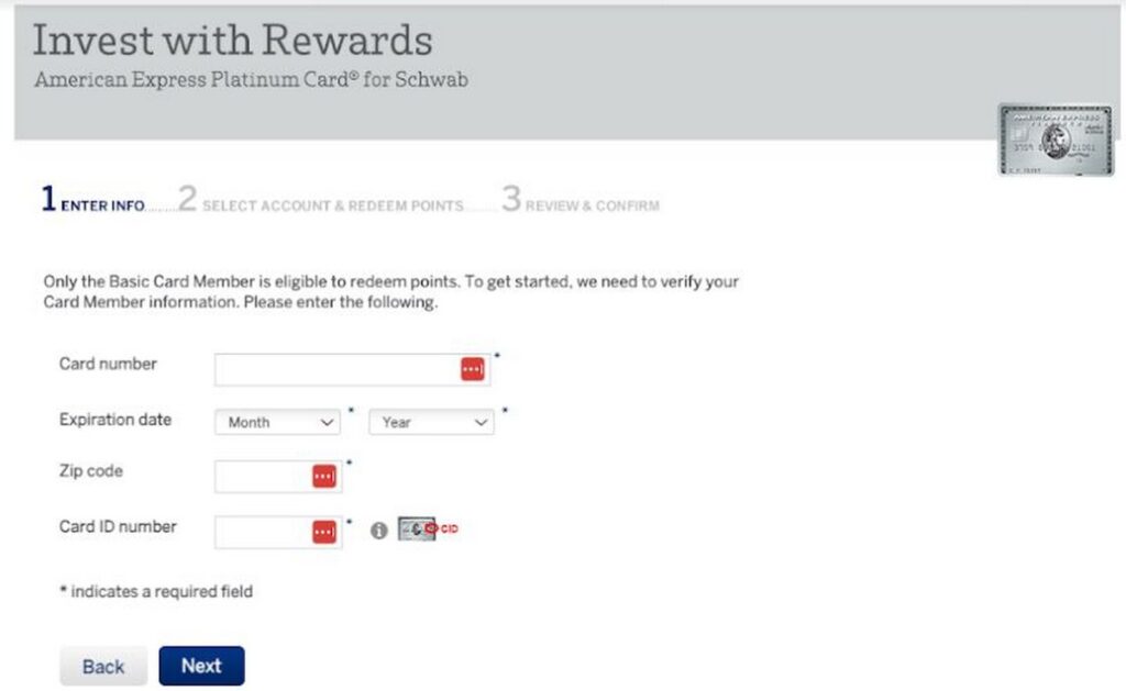Cash Out Membership Rewards Points With Charles Schwab Platinum