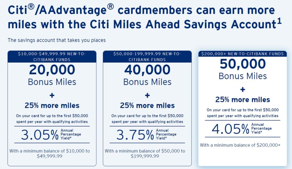 Citi Miles Ahead Savings Offer