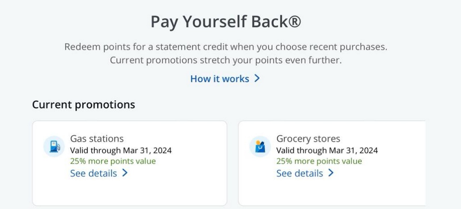 Chase Pay Yourself Back Categories Announced For New Quarter