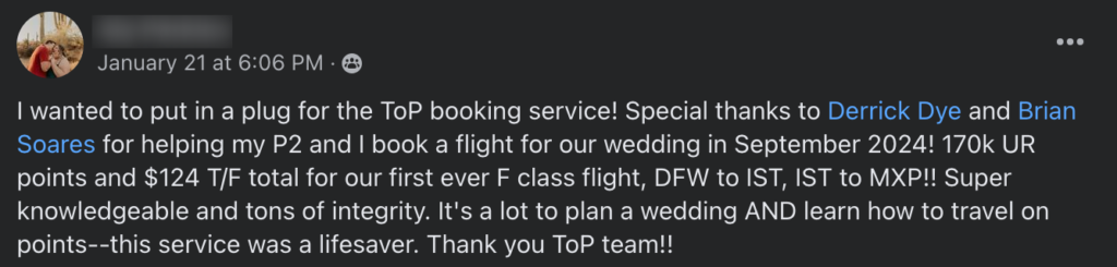 award flight booking service
