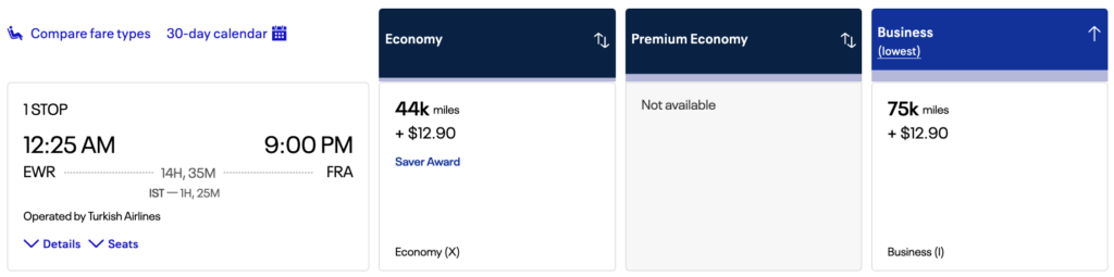 United Award Pricing