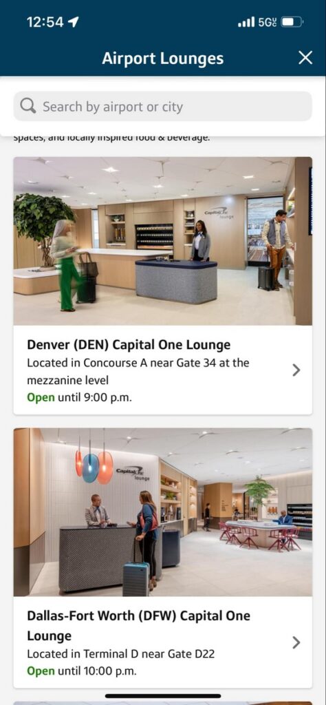 Join Capital One Lounge Waitlist