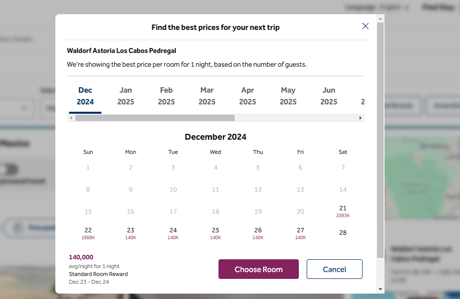 Using The Hilton Flexible Calendar Search Feature