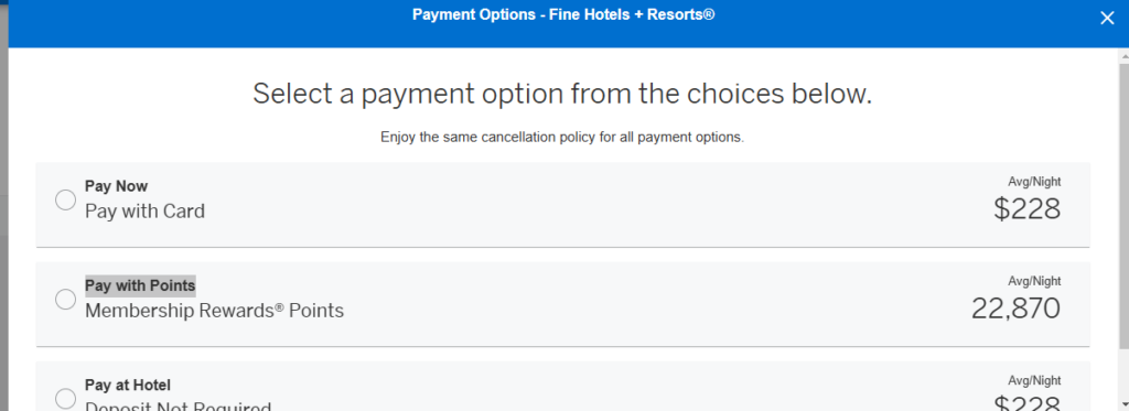 Using the American Express Fine Hotels & Resorts Program