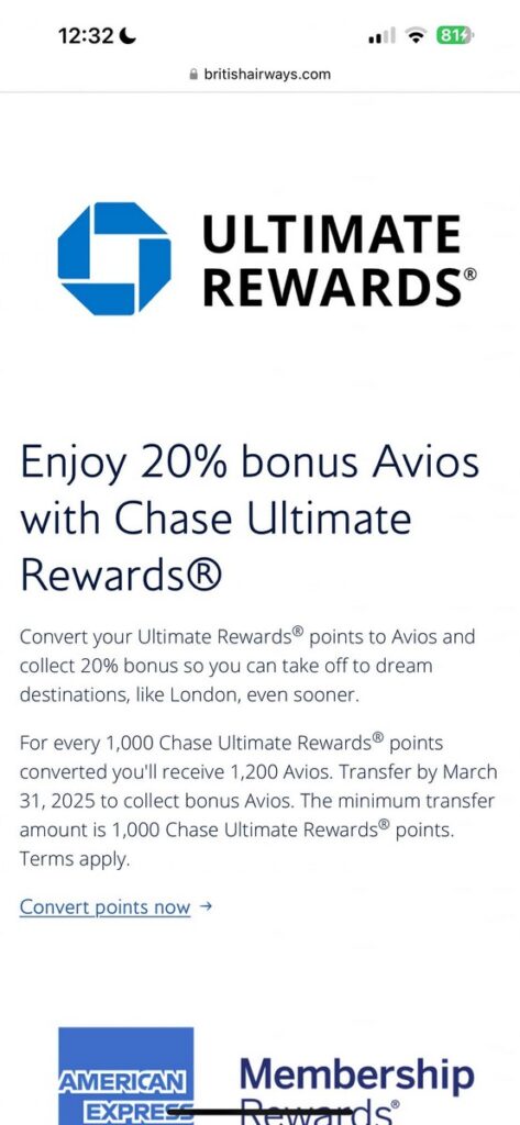 British Airways Honoring Mistake Transfer Bonus