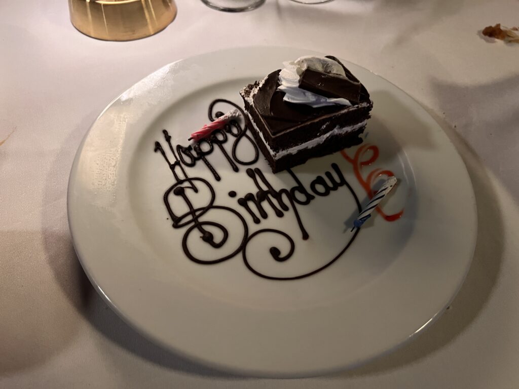 Birthday dessert