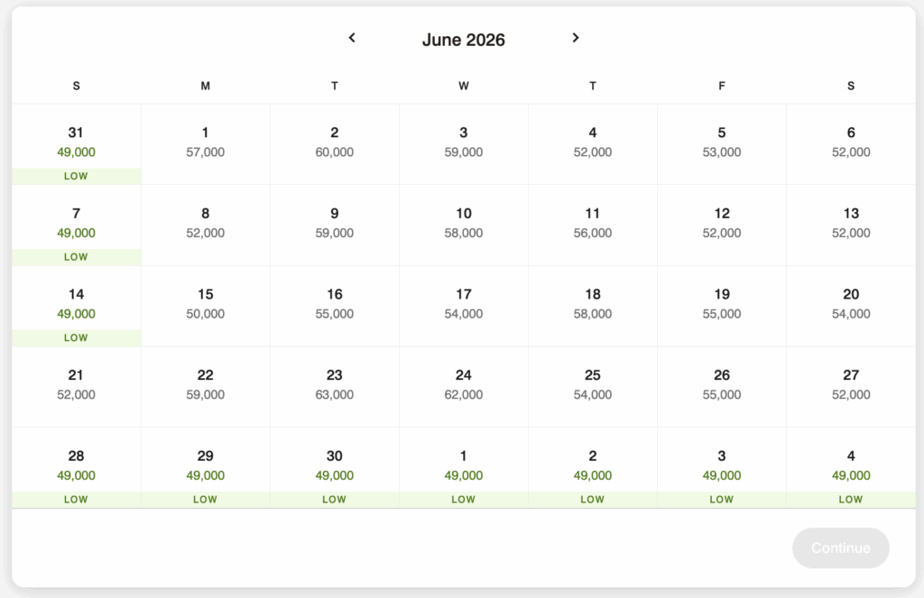 Marriott 35,000 Point Certificate Domestic Redemptions