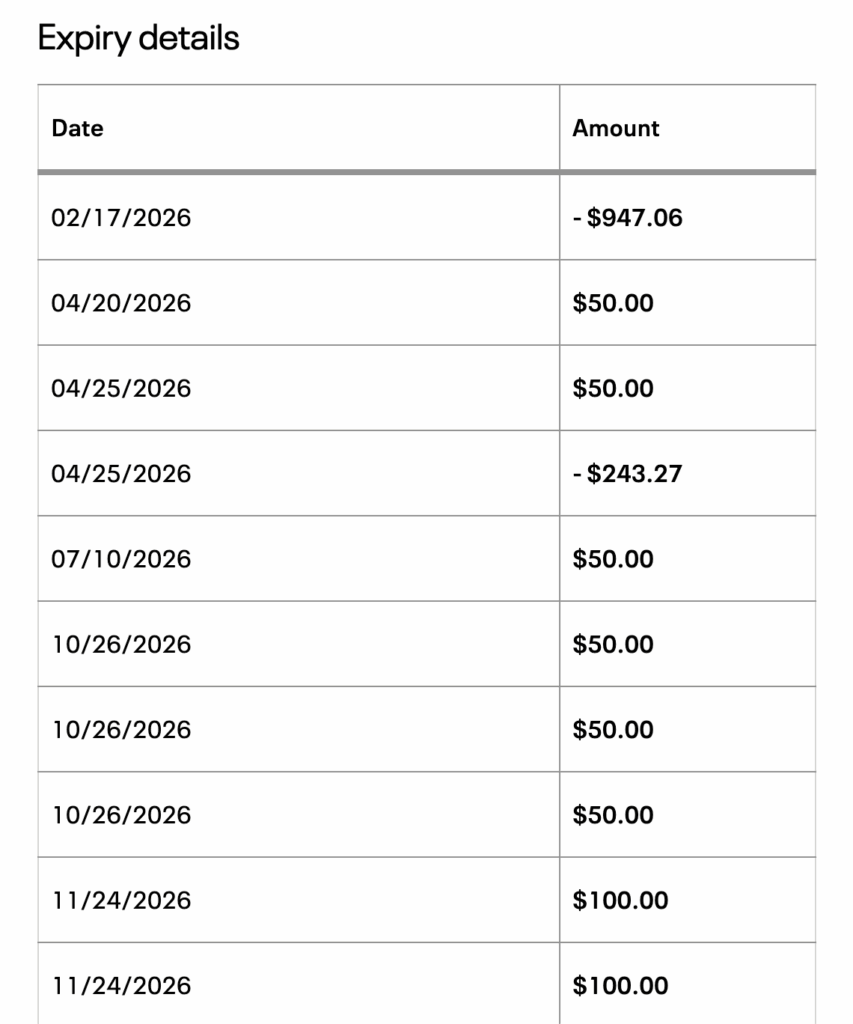 united travelbank expiration glitch