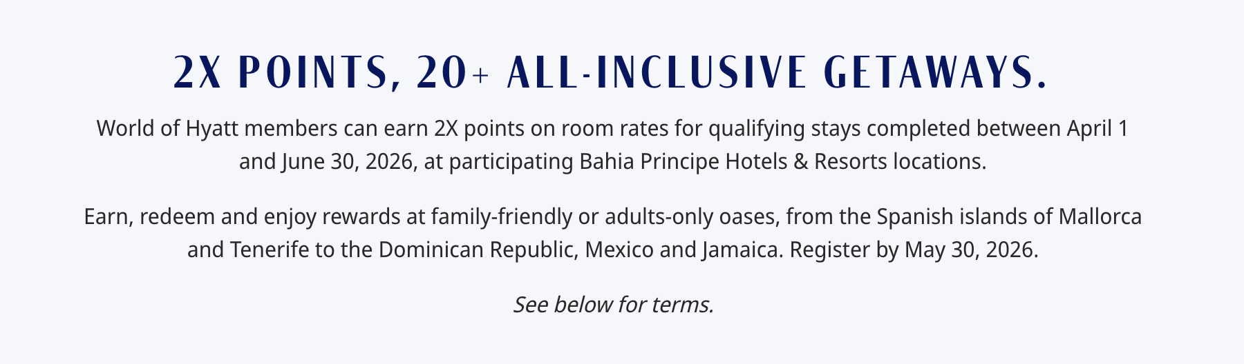 Hyatt Bahia Principe Promotion