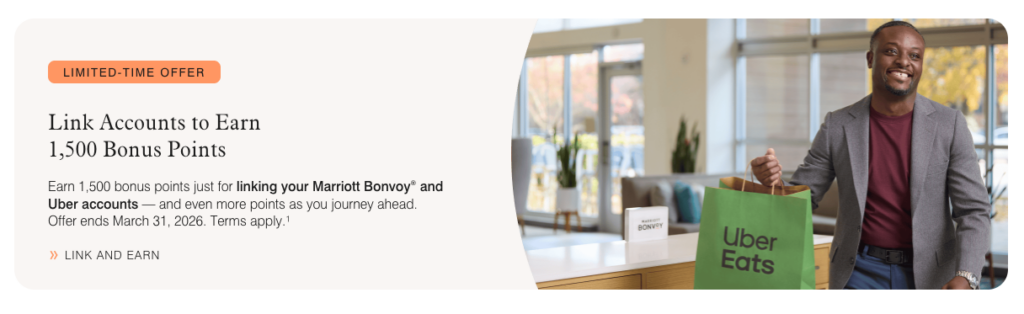 Linking Bonvoy and Uber accounts