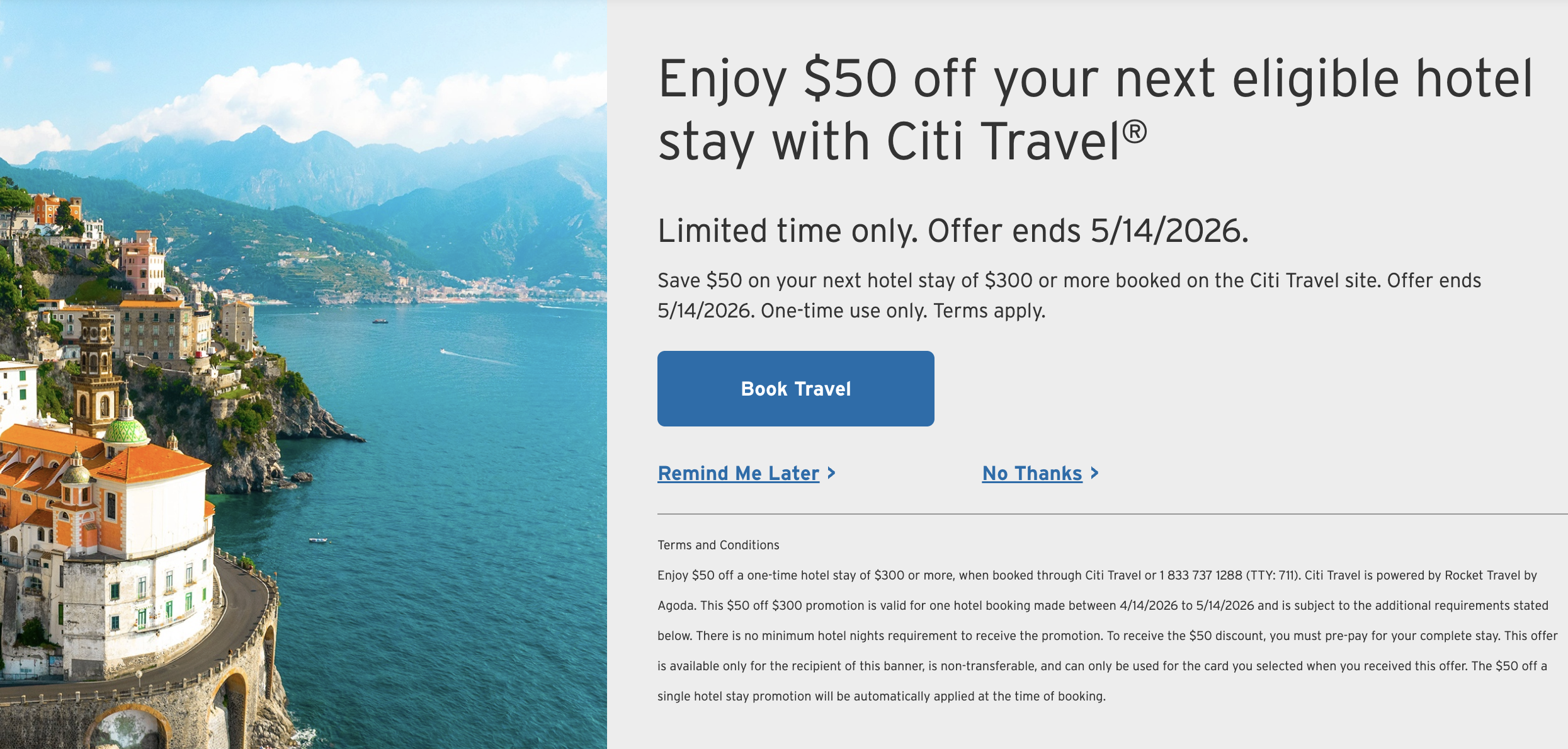 New Citi Travel offers