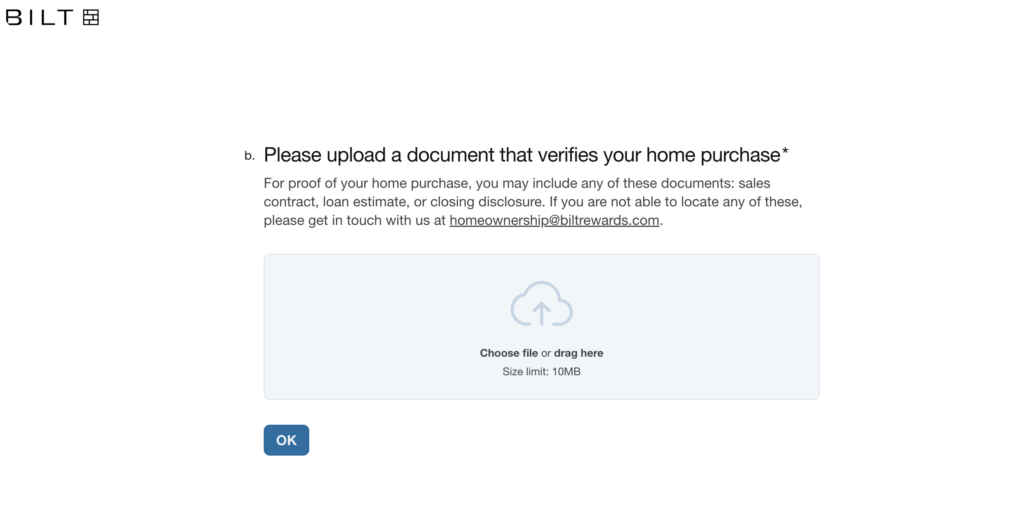 use points for down payment