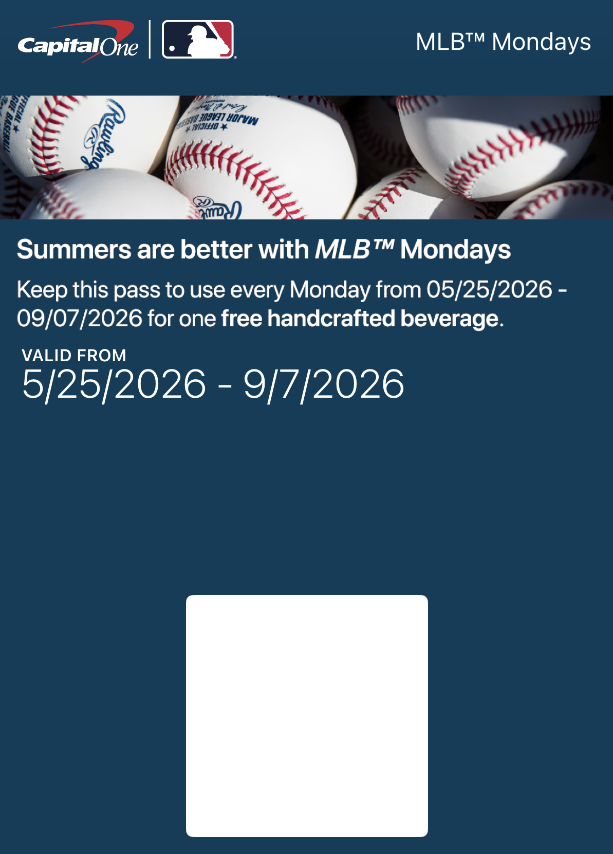 Capital One Cafes' MLB Mondays