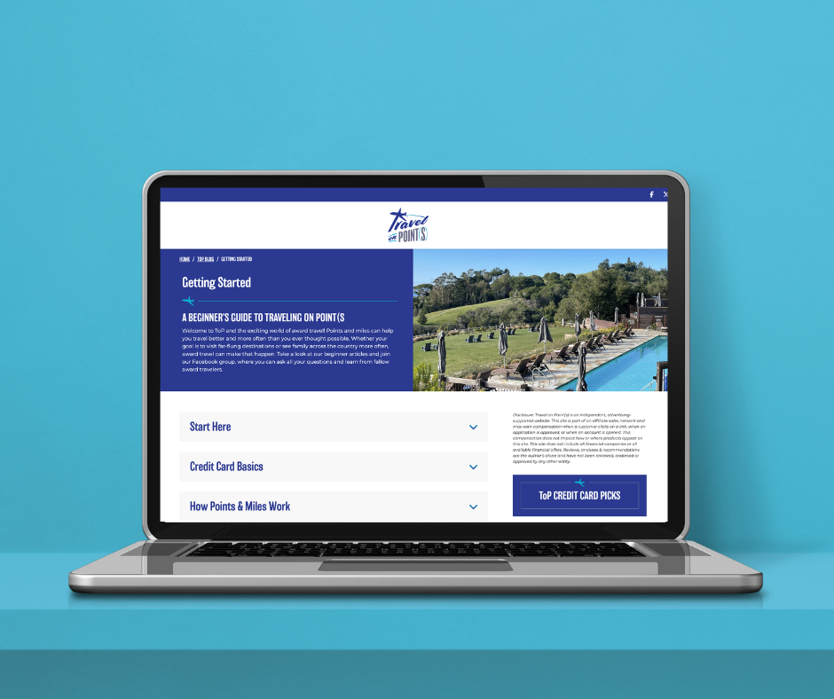 New Travel on Point(s) Website