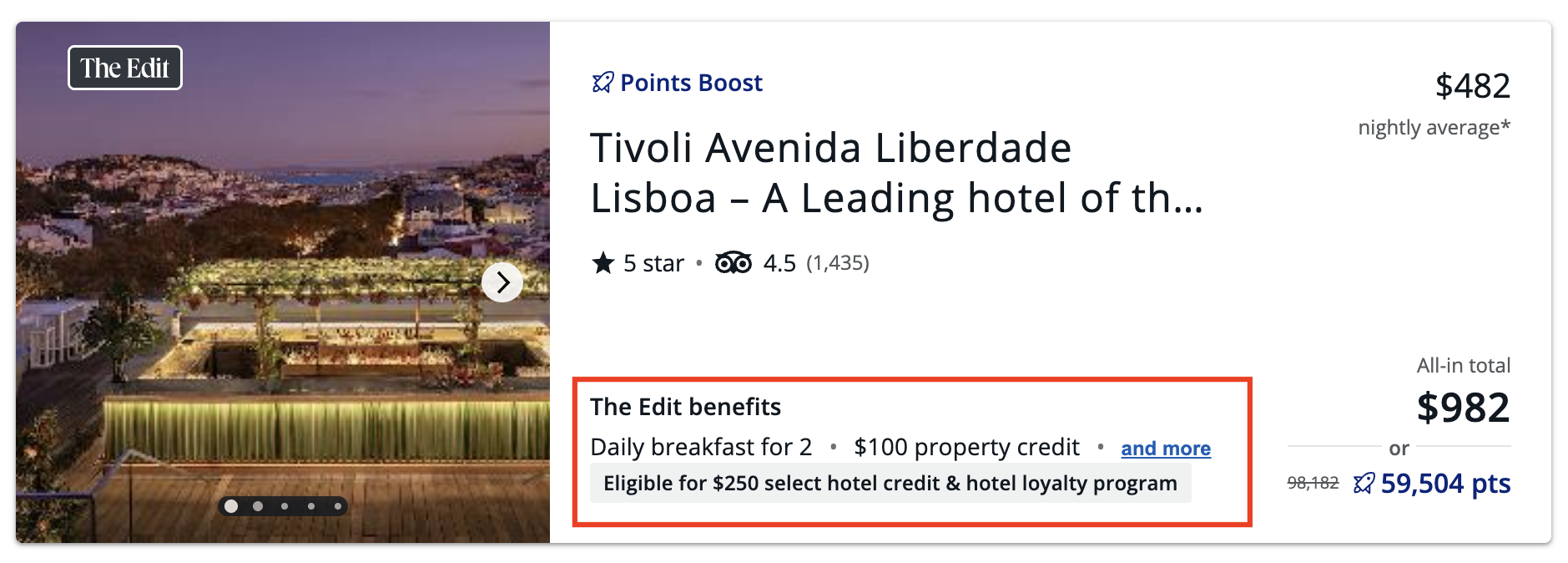 Stacking Chase Edit And Select Hotels Credits