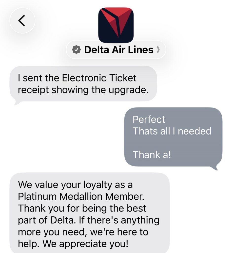 Free Delta One Upgrade
