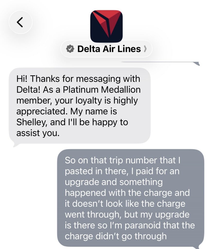 Free Delta One Upgrade