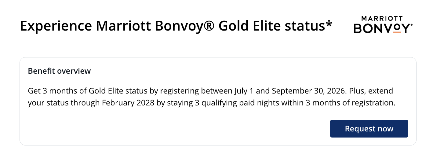 Chase Sapphire Reserve Marriott Gold Status