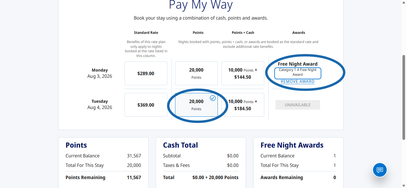 Hyatt Pay My Way