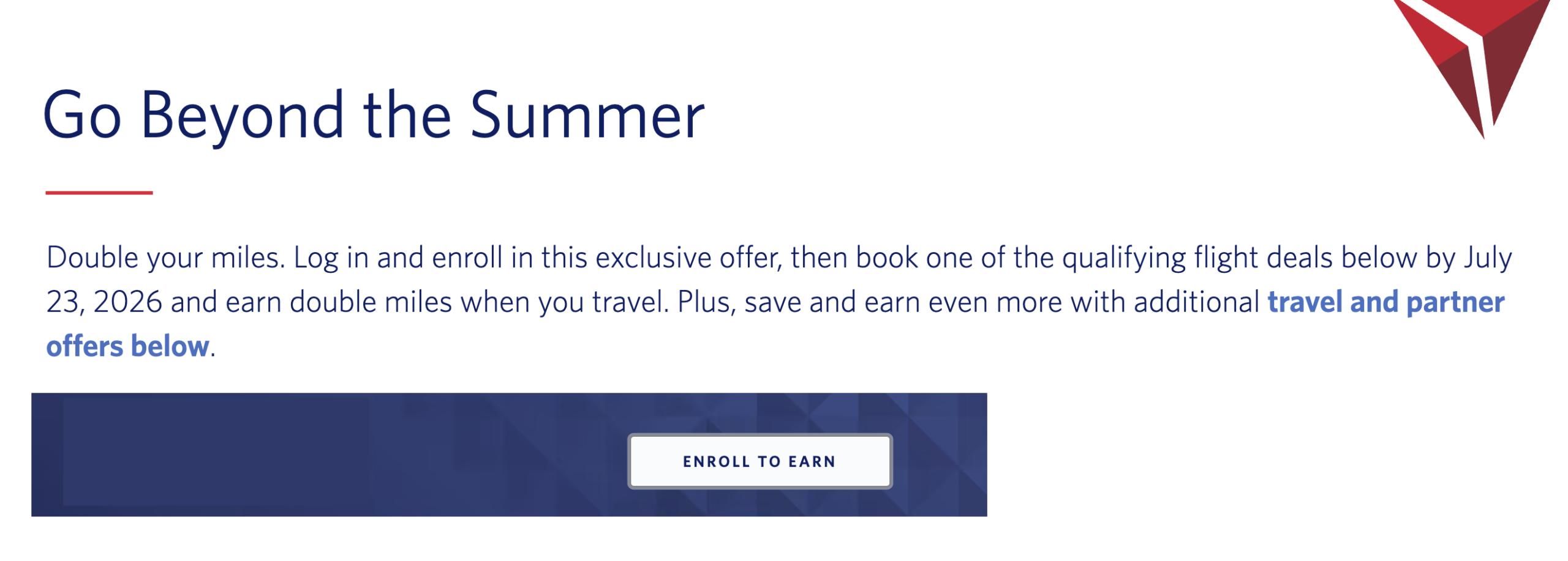 New Delta Summer Promo
