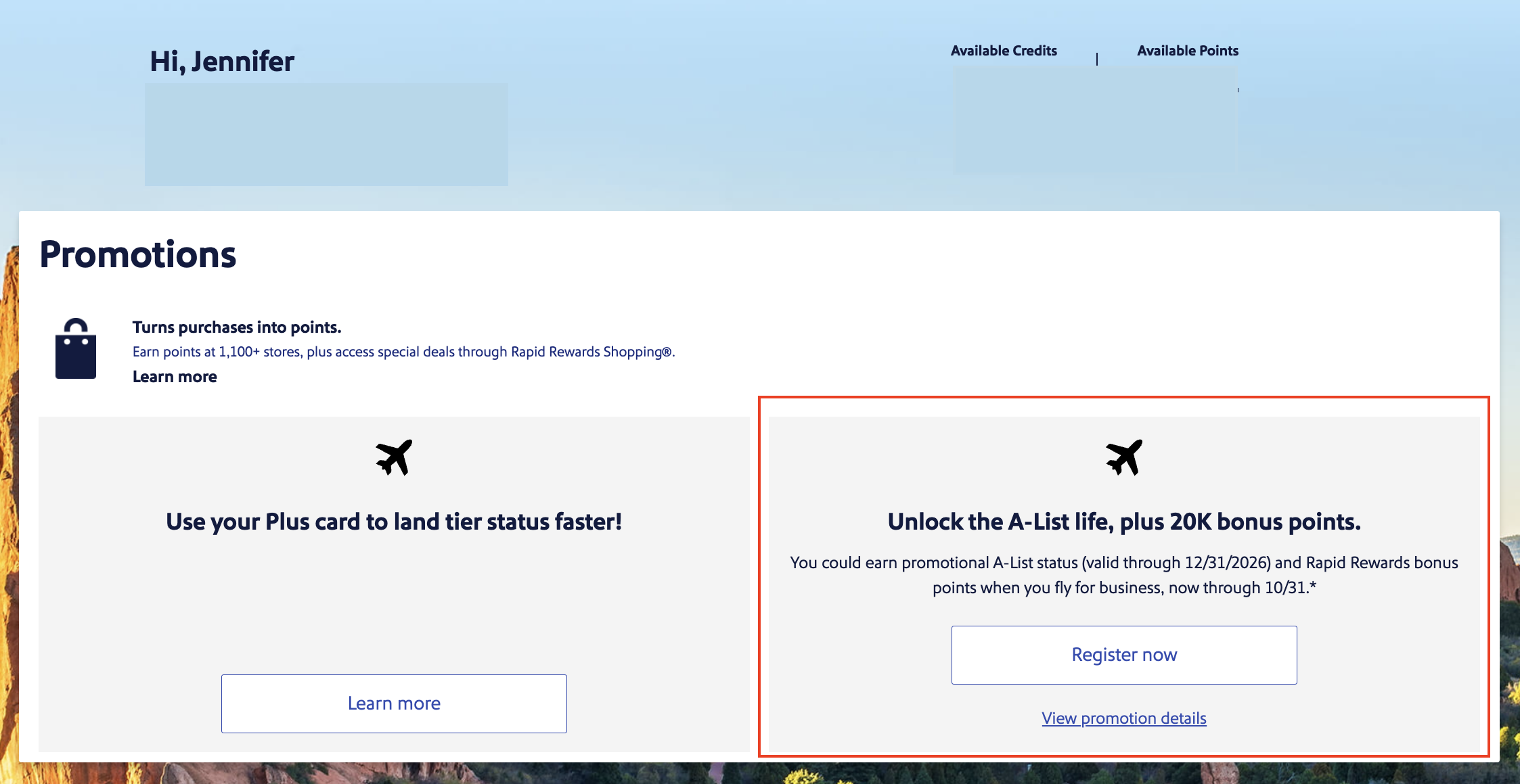 New Southwest Business Promo