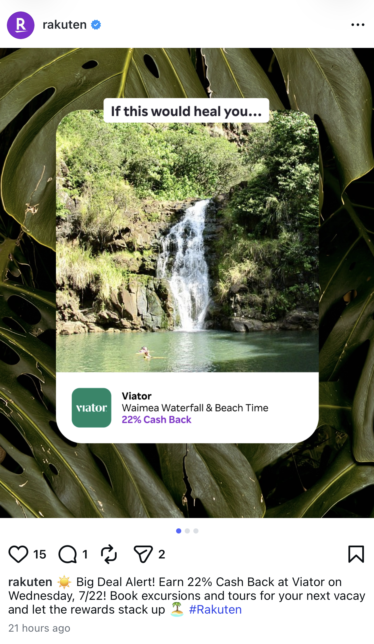 Viator at 20x on Rakuten