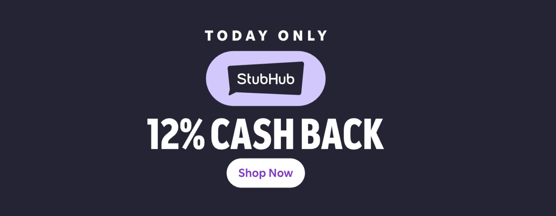 StubHub at 12x on Rakuten