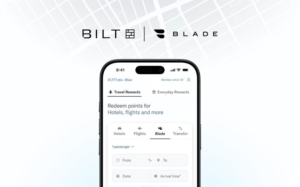 Bilt Cash for BLADE rides