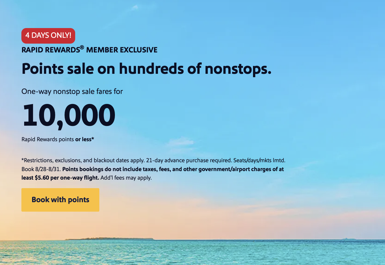 New Southwest Award Sale