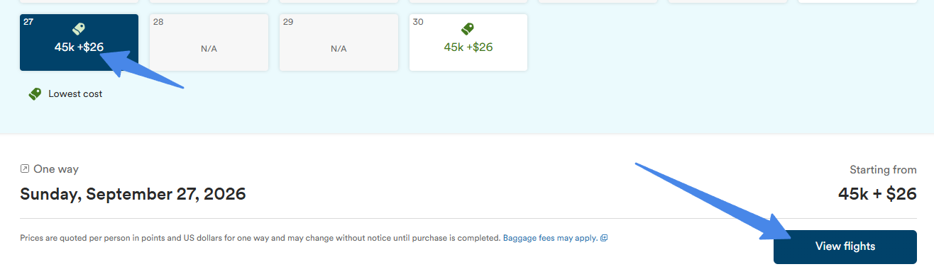 Alaska Airlines Flexible Calendar Search