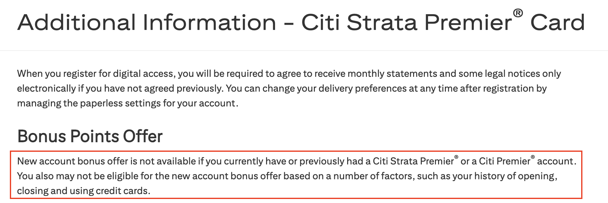 New Citi Lifetime Language