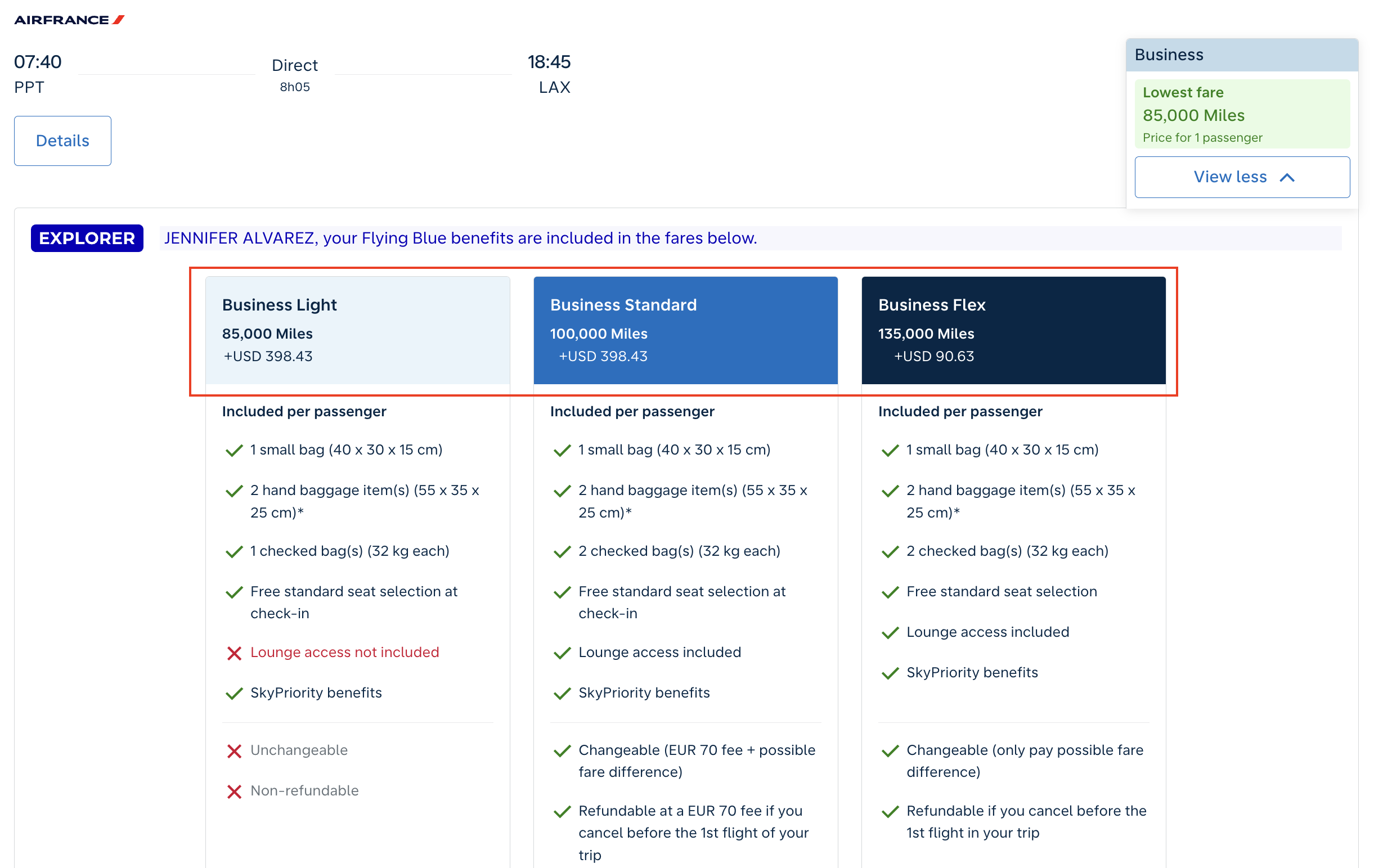 Flying Blue 2026 Devaluation Pricing