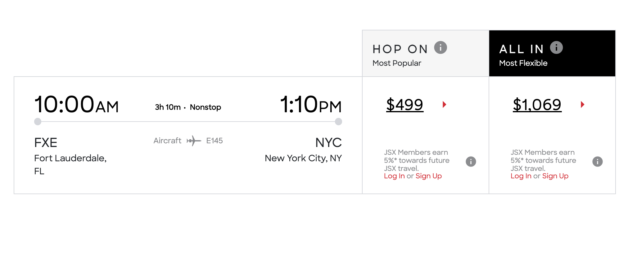 Chase JSX Offer