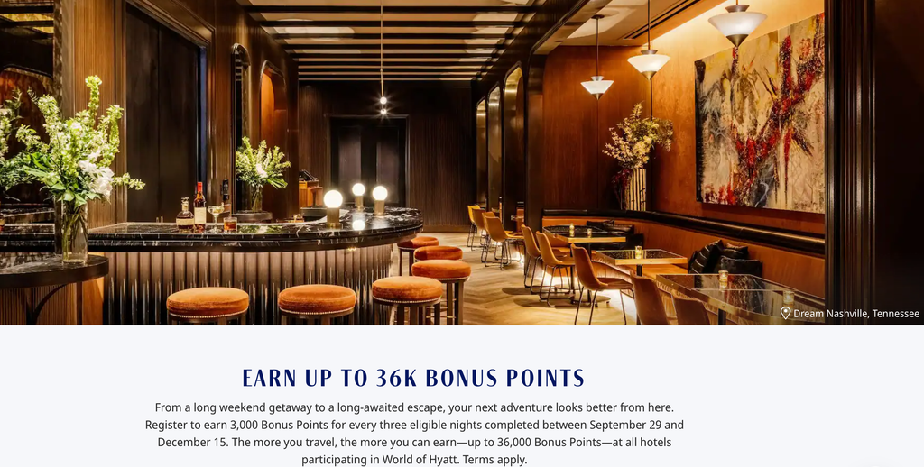 Hyatt 3K Fall Promotion