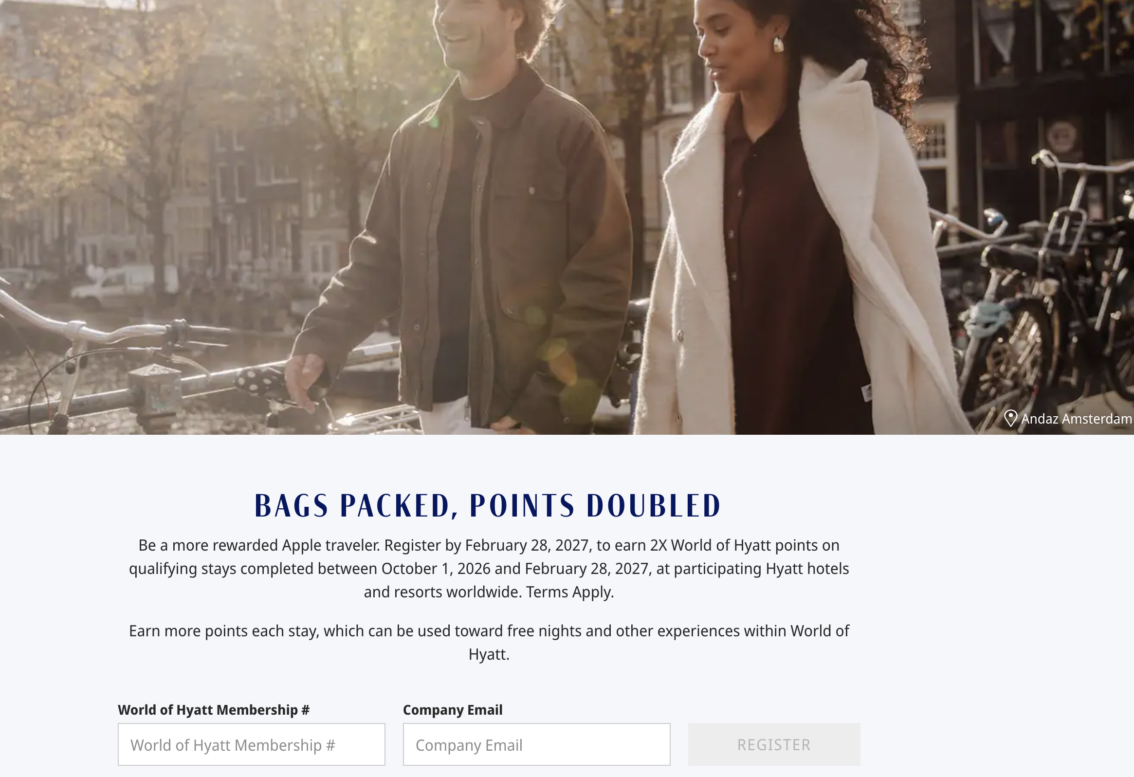 Hyatt Corporate Traveler Promotion