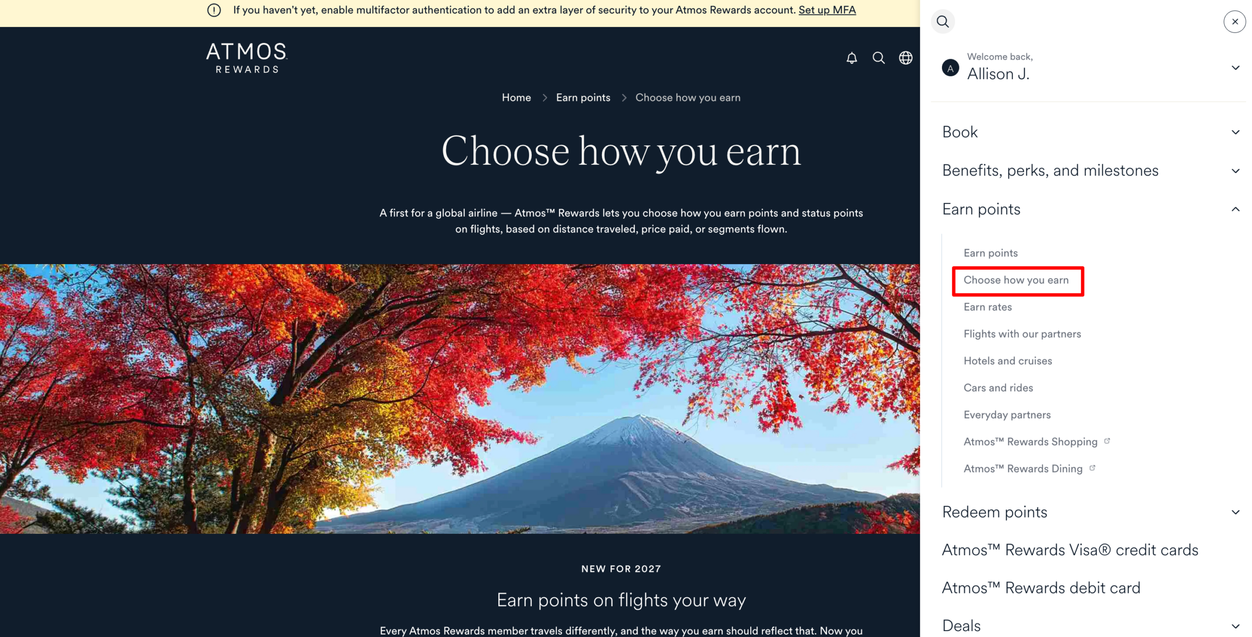 New Atmos Rewards benefits