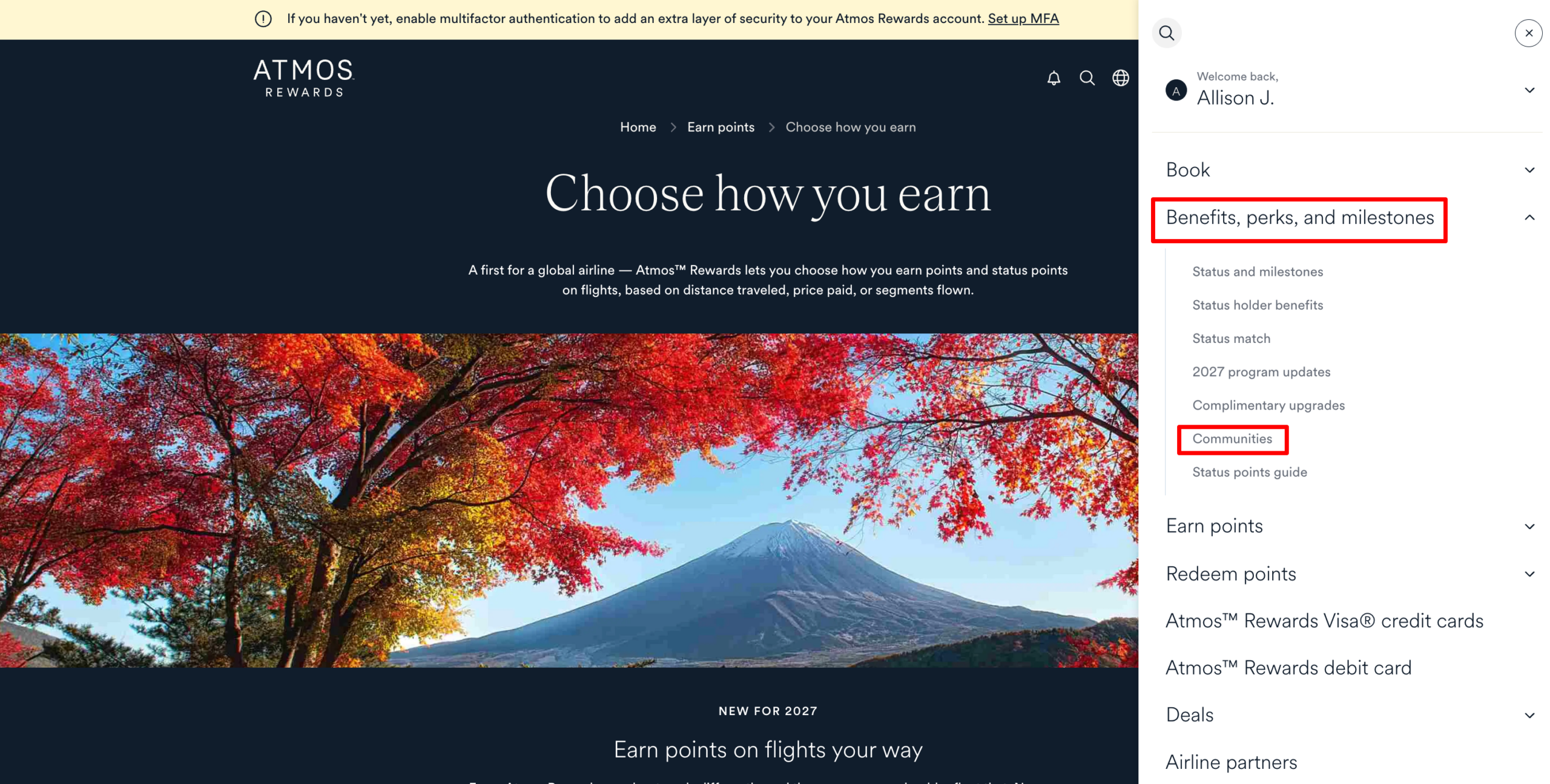 New Atmos Rewards benefits